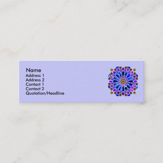 Riesenrad-Visitenkarten Mini Visitenkarte (Vorderseite)