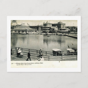 Riesenrad, Wesley See, Asbury Park, NJ Vintag Postkarte