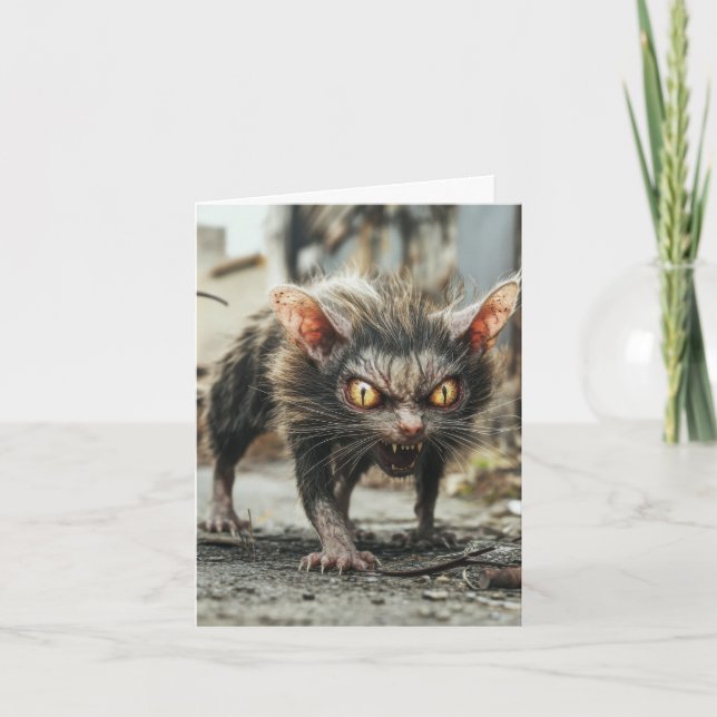 Riesenratte  feiertagskarte (Vorderseite)