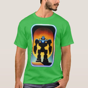 Riesenrobot SciFi Tin Toy Retro Vintages Aussehen T-Shirt