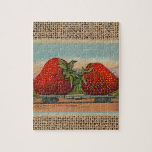 Riesens Erdbeeren Antiquität Früchte Spaß Puzzle