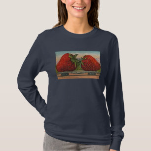 Riesens Erdbeeren Antiquität Früchte Spaß T-Shirt