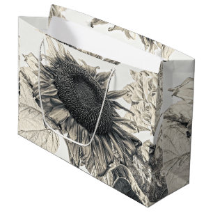 Riesenschirme Vintag Sepia Design Kunst Große Geschenktüte