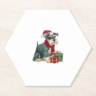 Riesenschnauzer Dog Weihnachtsartikel Weihnachtsma Untersetzer
