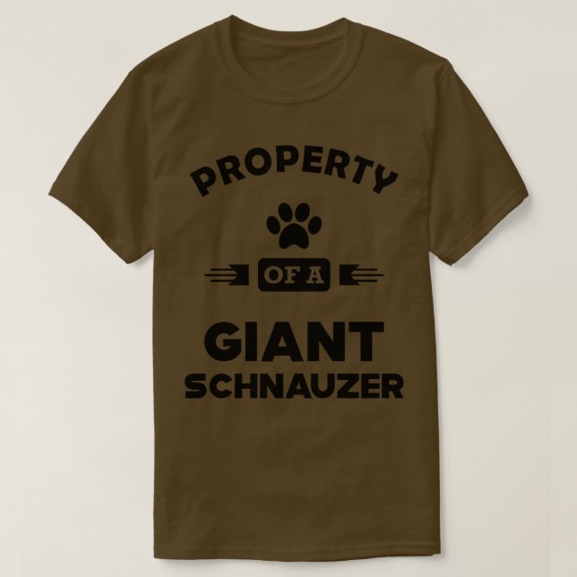 Riesenschnauzer Eigenschaft als Riesenschnauzer T-Shirt (Design vorne)