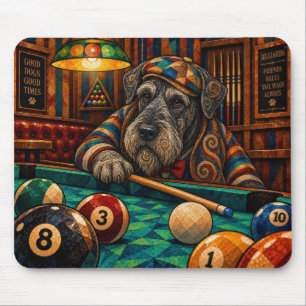 Riesenschnauzer, geometrisches Mosaik Mousepad