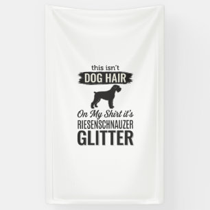 Riesenschnauzer Glitter Lustiges Hundeliebhaber-De Banner