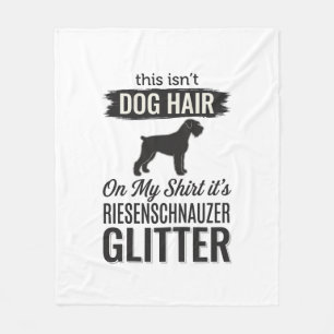 Riesenschnauzer Glitter Lustiges Hundeliebhaber-De Fleecedecke