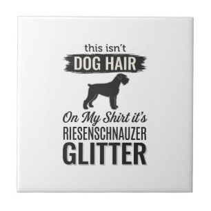 Riesenschnauzer Glitter Lustiges Hundeliebhaber-De Fliese