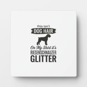 Riesenschnauzer Glitter Lustiges Hundeliebhaber-De Fotoplatte