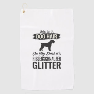 Riesenschnauzer Glitter Lustiges Hundeliebhaber-De Golfhandtuch