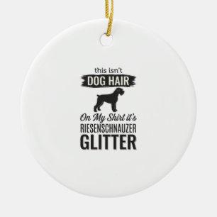 Riesenschnauzer Glitter Lustiges Hundeliebhaber-De Keramik Ornament