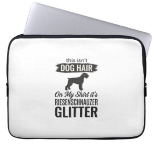 Riesenschnauzer Glitter Lustiges Hundeliebhaber-De Laptopschutzhülle