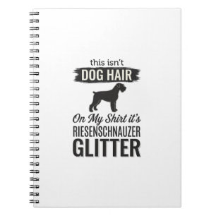 Riesenschnauzer Glitter Lustiges Hundeliebhaber-De Notizblock
