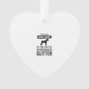 Riesenschnauzer Glitter Lustiges Hundeliebhaber-De Ornament