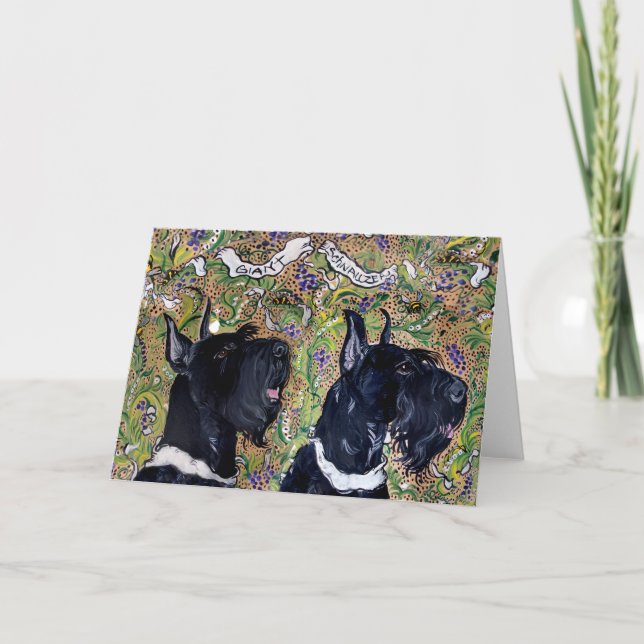 Riesenschnauzer Karte (Vorderseite)