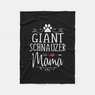 Riesenschnauzer-Mama - lustiges Schnapserloft Fleecedecke