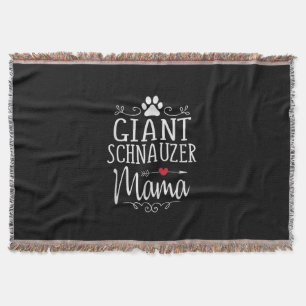 Riesenschnauzer-Mama - lustiges Schnauzer-Liebesge Decke