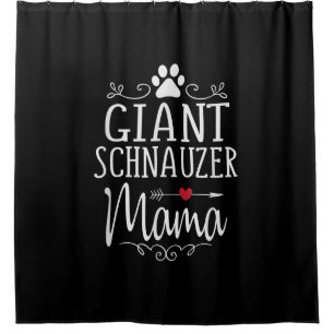 Riesenschnauzer-Mama - lustiges Schnauzer-Liebesge Duschvorhang