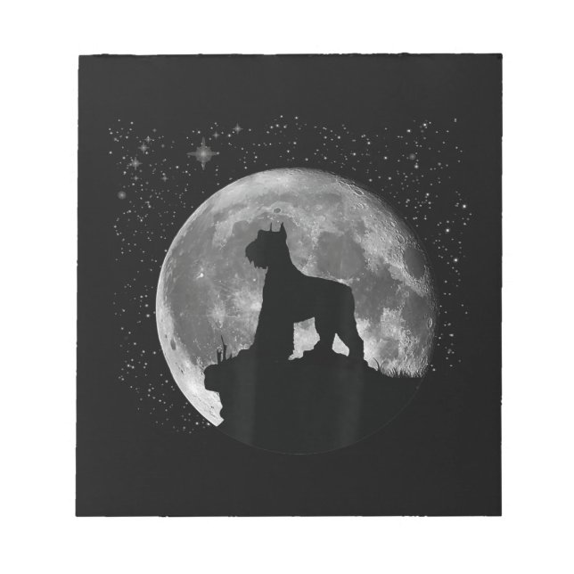 Riesenschnauzer Männer Kindergeschenk Copy Notizblock (Vorderseite)