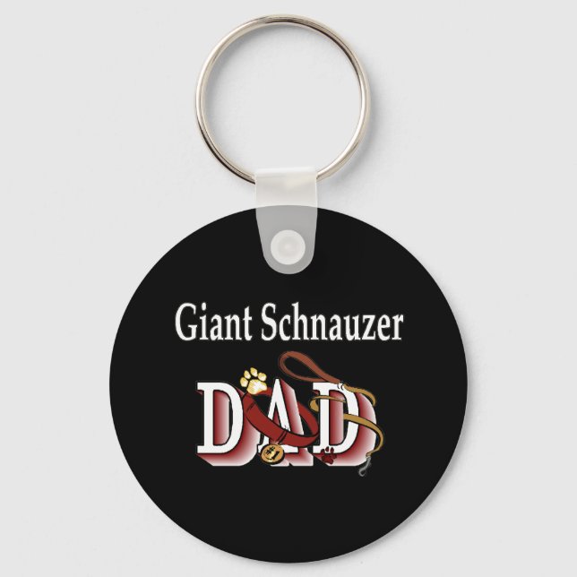 Riesenschnauzer Papa Schlüsselanhänger (Vorderseite)