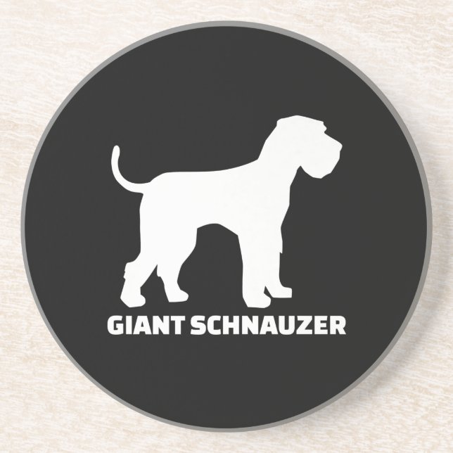 Riesenschnauzer-Prämie Getränkeuntersetzer (Vorne)