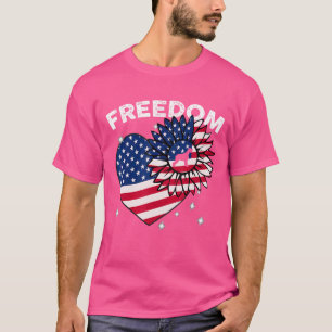 Riesenschnauzer Sonnenblumen Herzamerikanischer Fl T-Shirt