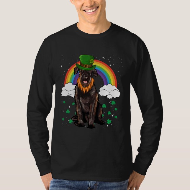 Riesenschnauzer St Patricks Day Leprechaun T-Shirt (Vorderseite)