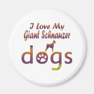 Riesenschnauzerentwürfe Magnet