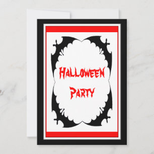 Riesenschwarz-Fledermäuse und Halloween-Party Einladung