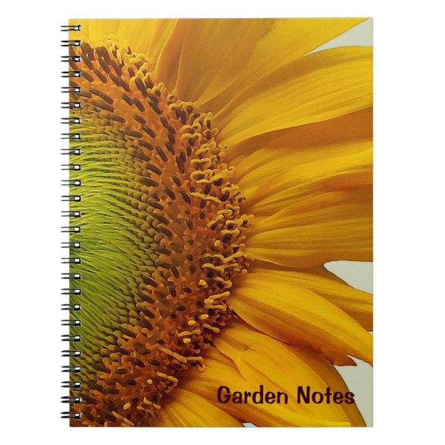 Riesensonnenblume Spiralband-Notebook Notizblock (Vorderseite)