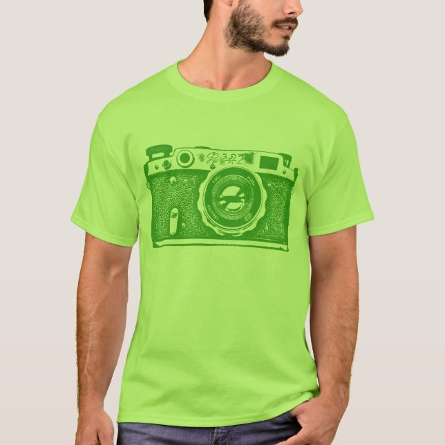 Riesensowjetische russische Kamera - Avocado Green T-Shirt (Vorderseite)