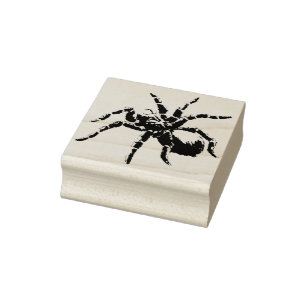 Riesenspinne Silhouette Art Briefmarke Gummistempel