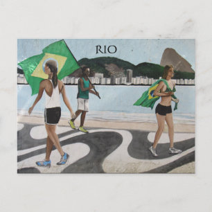 Riesenstrandflaggen Postkarte