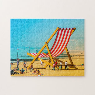 Riesenstuhl am Strand von Bournemouth. Puzzle