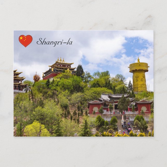 Riesentibeterrad in Shangri-la - Yunnan Postkarte (Vorderseite)