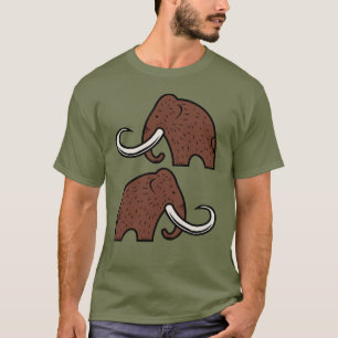 Riesentiere: Cartoon von ausgestorbenen Mammuts T-Shirt