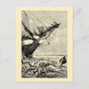 RiesenTintenfisch aus 20000 Ligen unter Wasser Postkarte