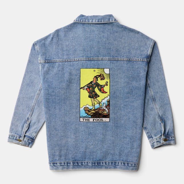 Riesenwaite Tarot Major Arcana Der Narr Jeansjacke (Rückseite)