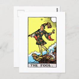 Riesenwaite Tarot Major Arcana Der Narr Postkarte
