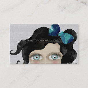 Riesige blaue Augen Visitenkarte