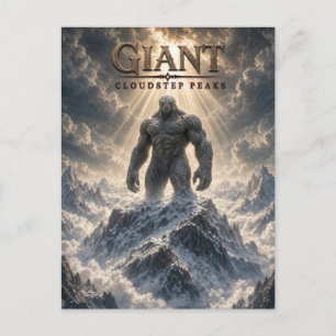 Riesige Cloudstep-Gipfel Dark Cinema Postkarte
