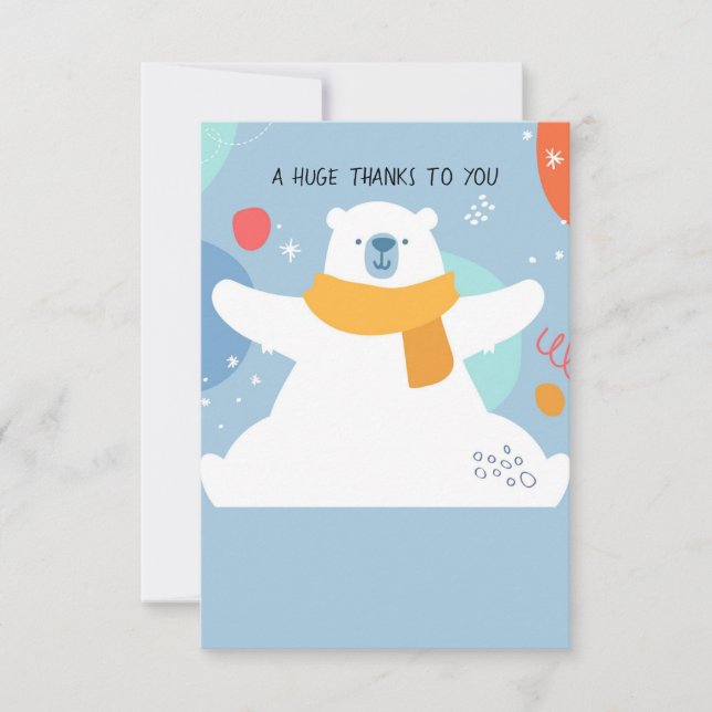 Riesige Dankeskarte (Vorderseite)