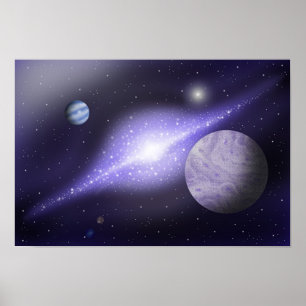 Riesige Galaxie. Deep Space Harmony Poster
