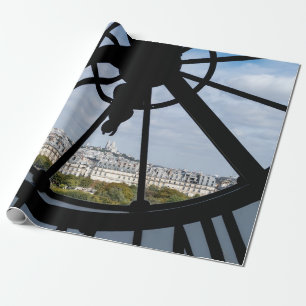 Riesige Glasuhr im Musée d'Orsay - Paris Geschenkpapier