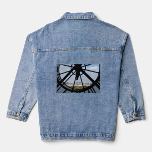 Riesige Glasuhr im Musée d'Orsay - Paris Jeansjacke