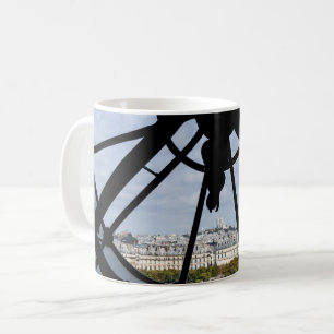 Riesige Glasuhr im Musée d'Orsay - Paris Kaffeetasse