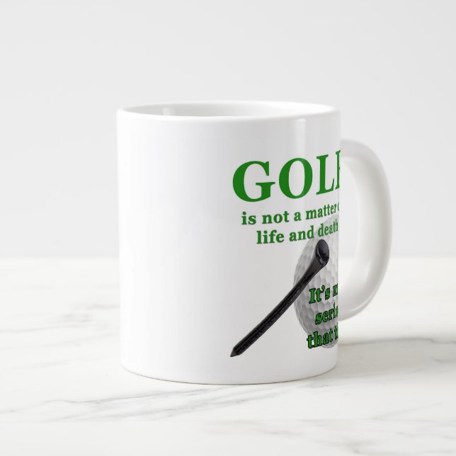 Riesige Golfkaffee-Tasse Jumbo-Tasse (Vorderseite Rechts)