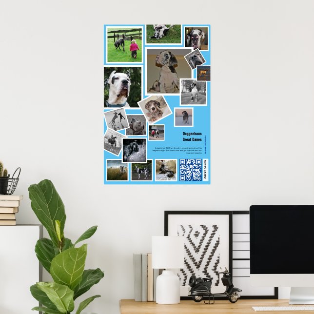 Riesige Hundehütte-Aktion Poster (Heimbüro)