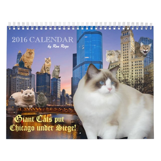 Riesige Katzen setzten Chicago unter Belagerung! Kalender (Titelbild)